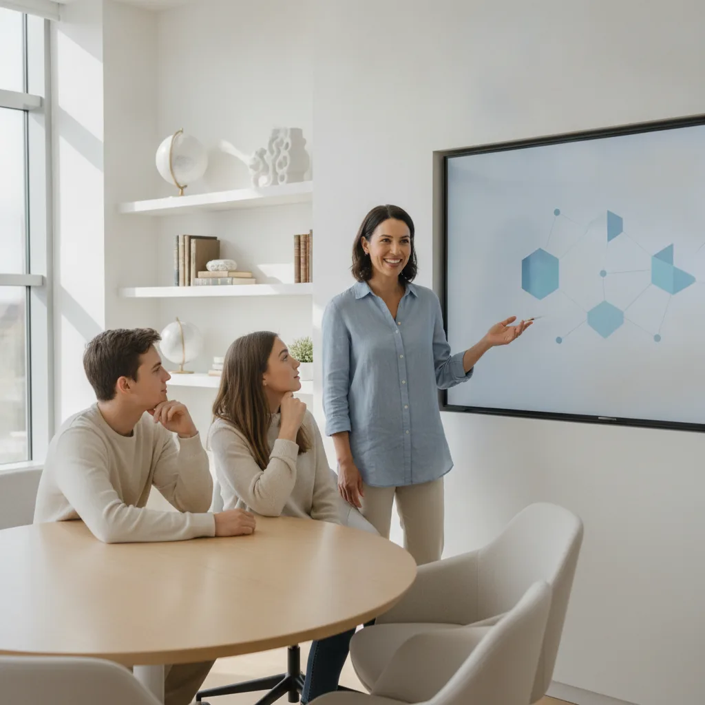 Warm, trustworthy educational lifestyle style